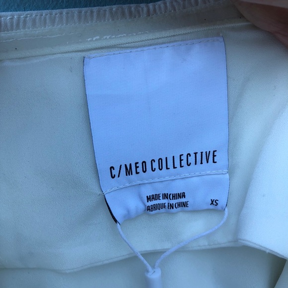 NWT C/MEO Collective Ivory The Runaway Bustier Top - Picture 6 of 7